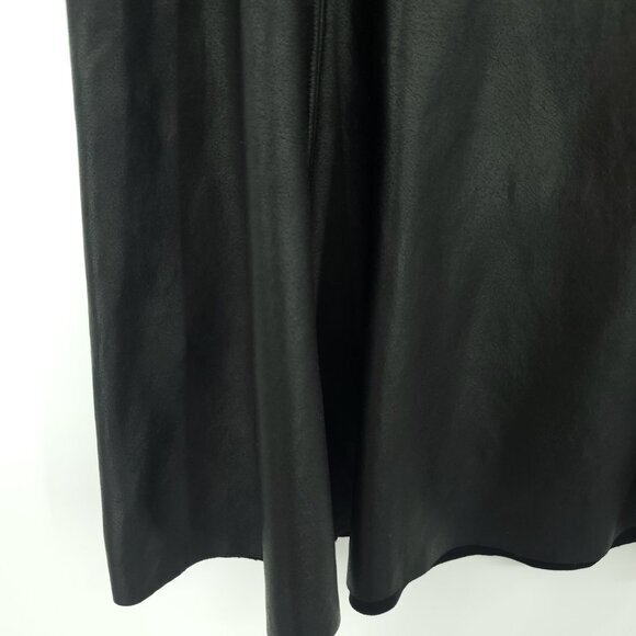 SPANX Faux Leather Skater Skirt M Black 50156R - Picture 7 of 15